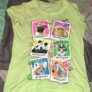 Lime green Graphic Tee